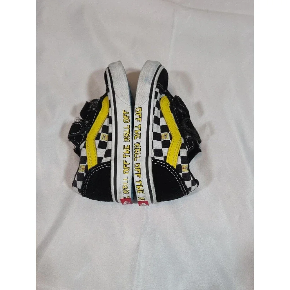 Vans x SpongeBob SquarePants Old Skool V shoes Size 6.5 Toddler